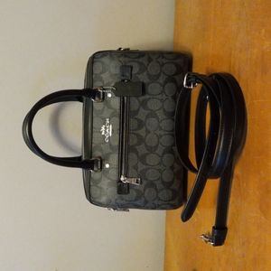 Coach Rowan Satchel Black/Graphite
